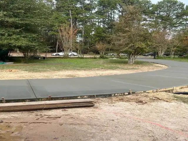 new driveway installation